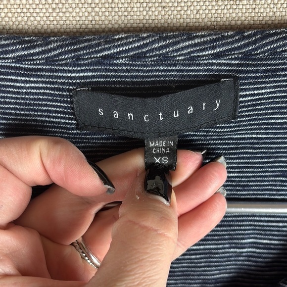 Sanctuary > Blue Long Sleeve Shirt Extra Small - Picture 4 of 12